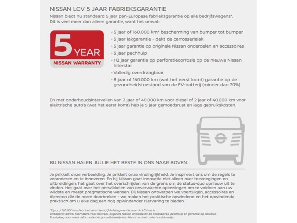 Nissan Interstar VAN L3H2 dCi 170pk AT Tekna + Cargo Pack